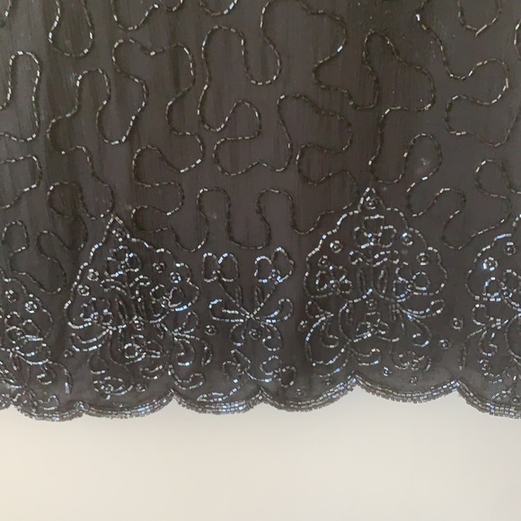 Scala formal beaded top size L. Perfect for a dressy event or even black tie! - Picture 6 of 11